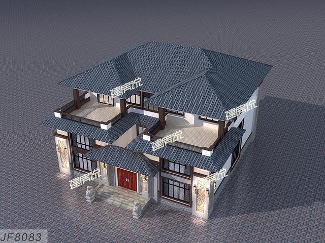 新中式庭院別墅，在農(nóng)村非常的受歡迎，讓人一眼就喜歡上！