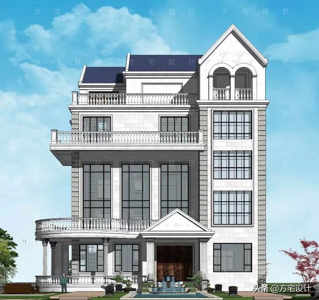 占地270平的五層豪華別墅設(shè)計(jì)圖，帶效果圖和施工圖。