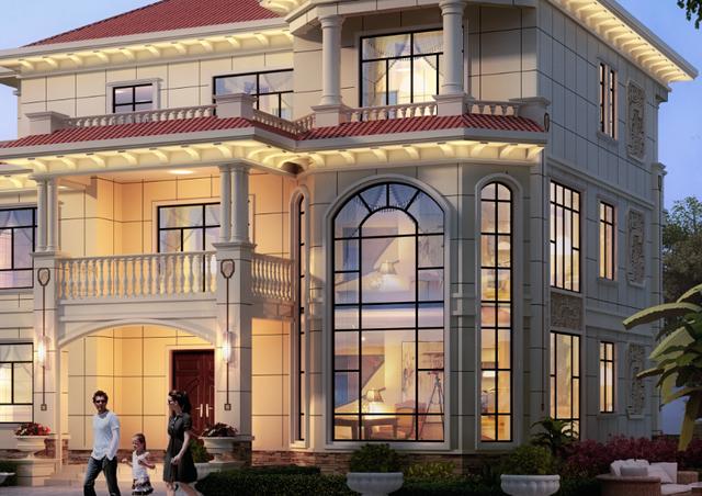 在農(nóng)村建一棟三層豪宅別墅，別提有多少人羨慕了，真是給家族長臉！