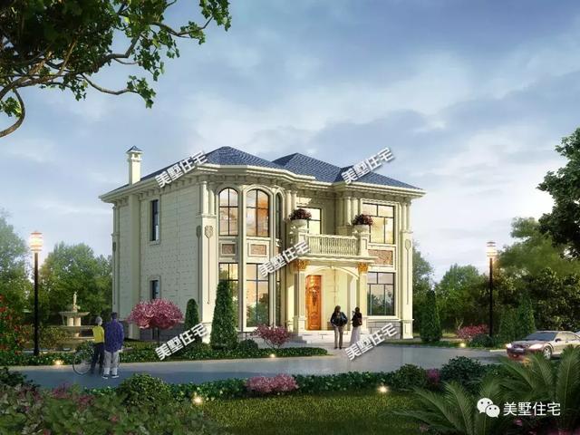 11.24米x10.12米二層小別墅設計圖，高貴典雅，內配畫室、書房、棋牌室。