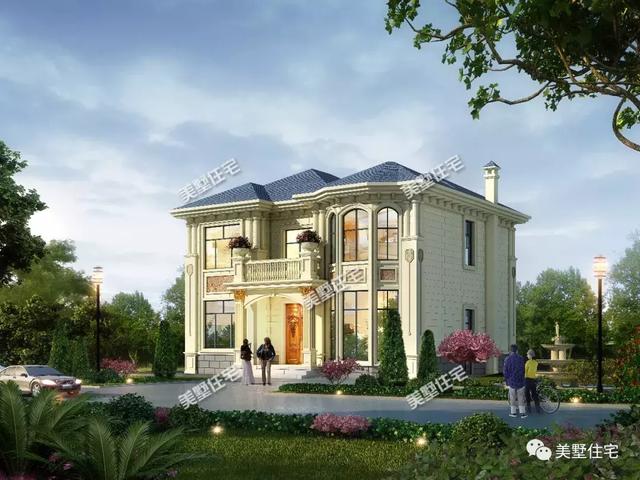 11.24米x10.12米二層小別墅設計圖，高貴典雅，內配畫室、書房、棋牌室。