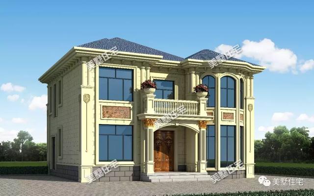 11.24米x10.12米二層小別墅設計圖，高貴典雅，內配畫室、書房、棋牌室。