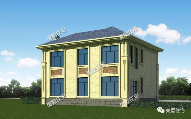 11.24米x10.12米二層小別墅設計圖，高貴典雅，內配畫室、書房、棋牌室。