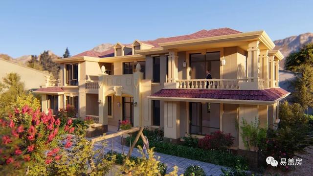 25m×11m二層歐式別墅設(shè)計(jì)圖，大氣時(shí)尚，帶實(shí)拍效果圖和圖紙。