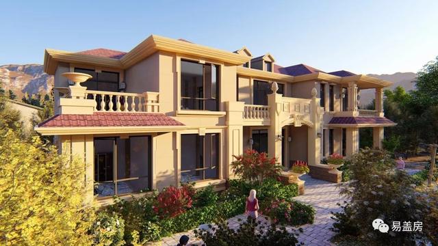 25m×11m二層歐式別墅設(shè)計(jì)圖，大氣時(shí)尚，帶實(shí)拍效果圖和圖紙。