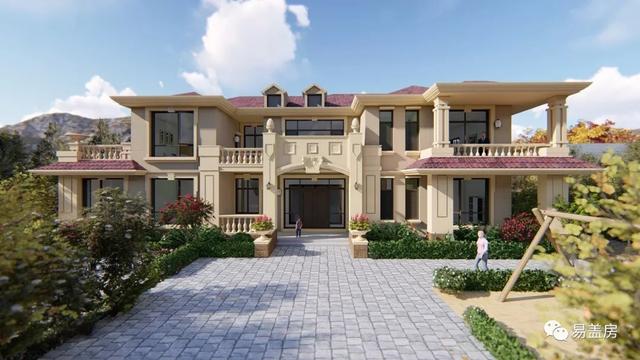 25m×11m二層歐式別墅設(shè)計(jì)圖，大氣時(shí)尚，帶實(shí)拍效果圖和圖紙。