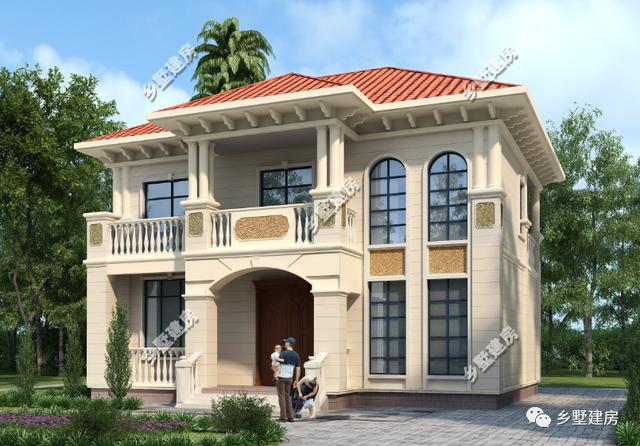 現(xiàn)代的歐式三層大自建別墅設(shè)計(jì)圖，大氣時(shí)尚，看一眼就非常喜歡。