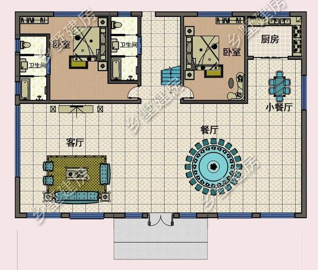 現(xiàn)代的歐式三層大自建別墅設(shè)計(jì)圖，大氣時(shí)尚，看一眼就非常喜歡。
