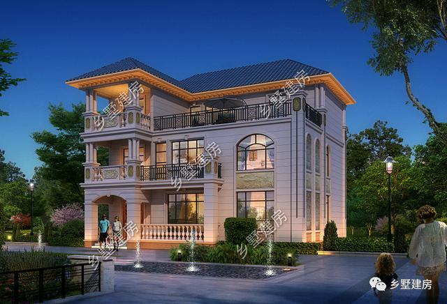 46萬三層歐式別墅設(shè)計圖，外觀精致漂亮，看了都心動。
