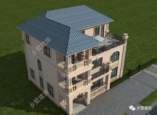 46萬三層歐式別墅設(shè)計圖，外觀精致漂亮，看了都心動。