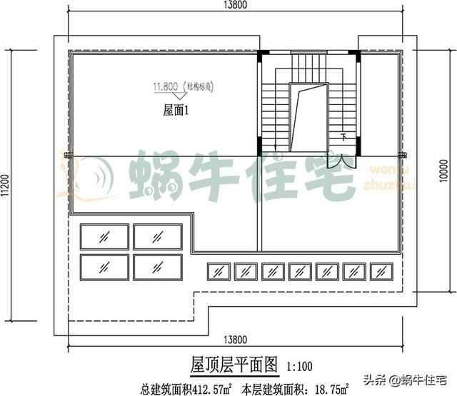 三層現(xiàn)代平屋頂別墅設(shè)計圖，簡單實用，人人都喜歡。