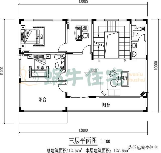 三層現(xiàn)代平屋頂別墅設(shè)計圖，簡單實用，人人都喜歡。