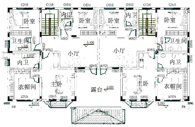 占地302平方米的三層雙拼住宅設(shè)計(jì)圖，用一塊宅基地建兩棟房，保準(zhǔn)你一見難忘。