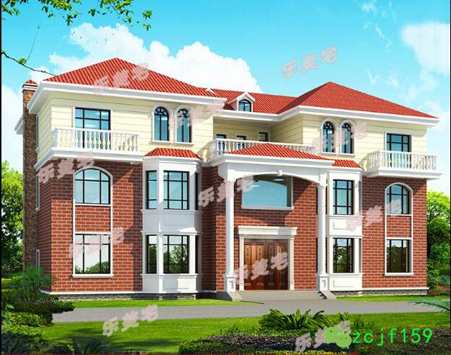 占地302平方米的三層雙拼住宅設(shè)計(jì)圖，用一塊宅基地建兩棟房，保準(zhǔn)你一見難忘。