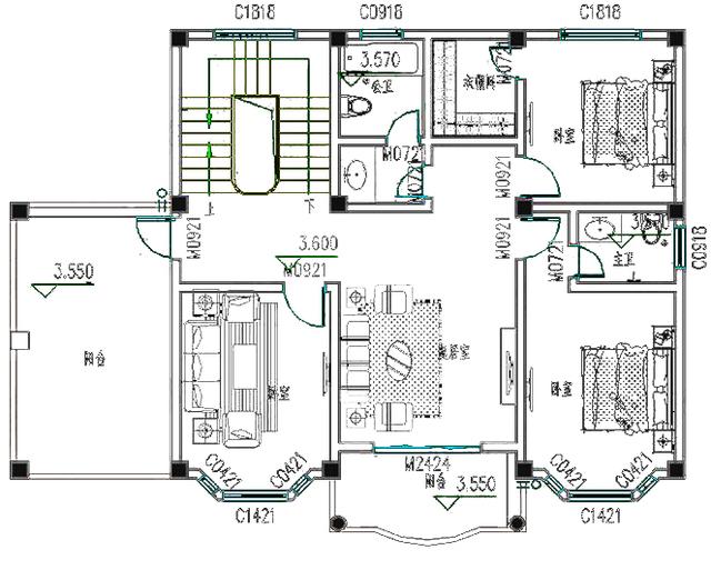 3棟帶車庫且風格也相同的三層別墅，大氣簡約，你更喜歡哪一款呢？