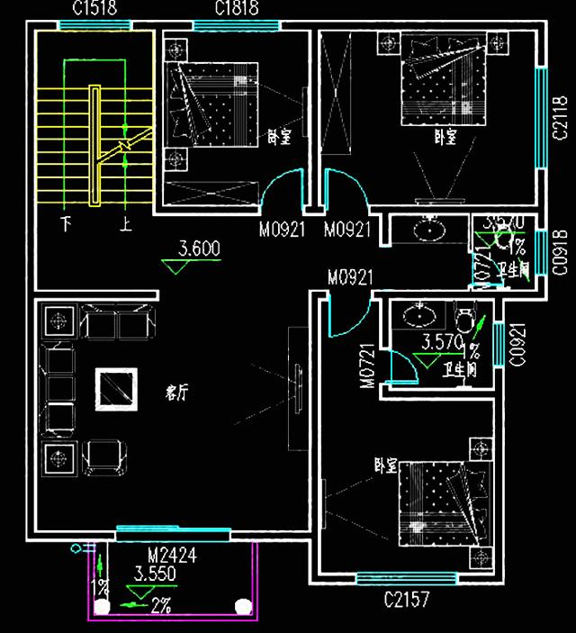 平屋頂三層農(nóng)村自建房，活動(dòng)空間大，住得也舒服。