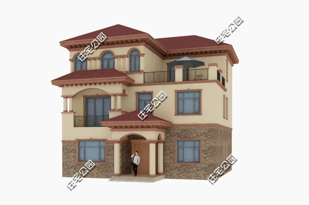 11.6X11.3米三層農(nóng)村別墅設(shè)計(jì)圖，婆家為我準(zhǔn)備的新房，太贊了！