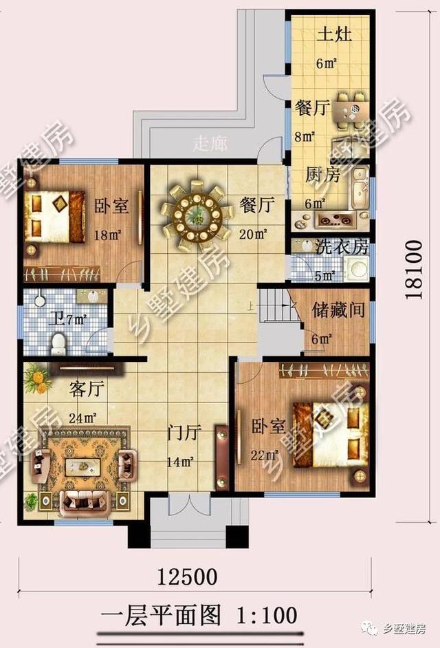 60萬農村三層小別墅設計圖，帶后院，外觀大氣宏偉，時尚大氣，回頭率超高！