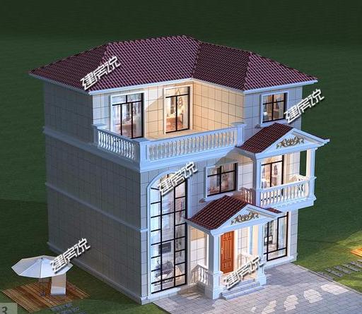 漂亮的三層歐式獨(dú)棟別墅，是我見(jiàn)過(guò)農(nóng)村最漂亮的，很值得建一棟。
