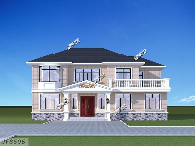 娶了個城里老婆，在村里蓋一棟漂亮別墅，簡直是人生贏家！