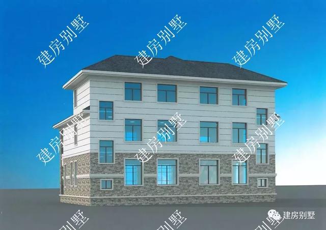 17×10.8三層兄弟雙拼別墅設(shè)計圖，回老家建房子就建雙拼的，感情才能更好。