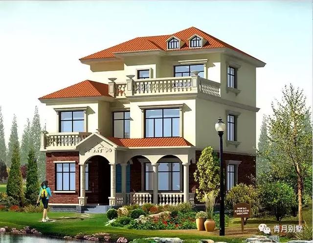 占地128平三層小樓設(shè)計圖，高端大方，不容錯過的好戶型。