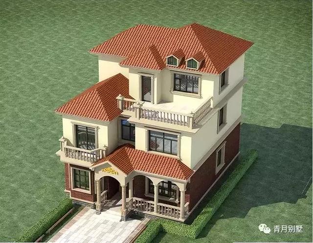 占地128平三層小樓設(shè)計圖，高端大方，不容錯過的好戶型。