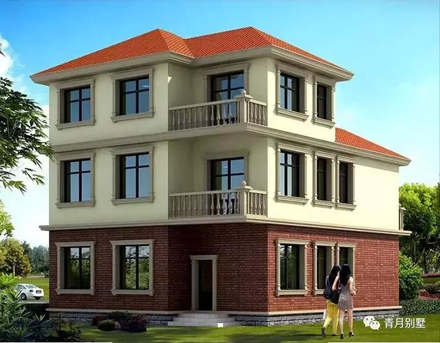 占地128平三層小樓設(shè)計圖，高端大方，不容錯過的好戶型。