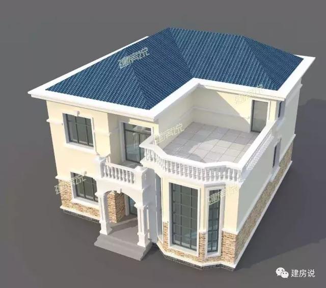 二層經(jīng)典農(nóng)村自建房，火爆了全村，建一棟，能成為全村模仿對象。