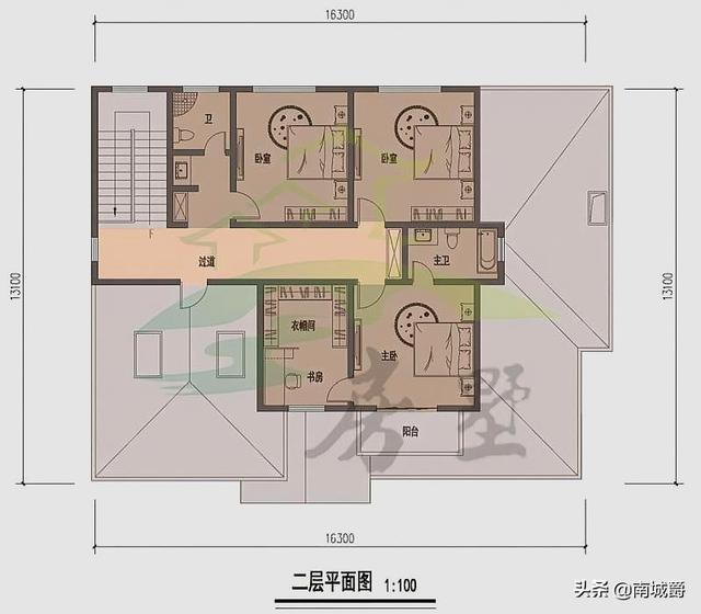 兩層歐式獨棟別墅設計圖，豪華又不俗氣，建在村里想低調都難。