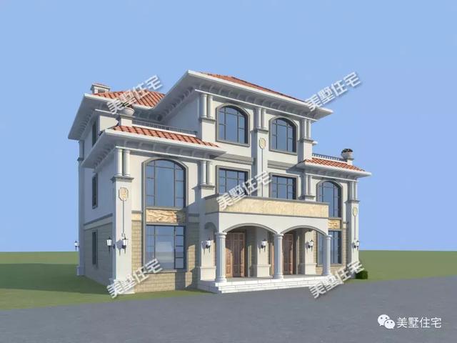 占地188平的三層雙拼別墅設計圖，經濟實用，十里八鄉(xiāng)都來夸。