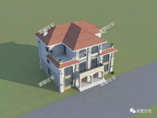 占地188平的三層雙拼別墅設計圖，經濟實用，十里八鄉(xiāng)都來夸。