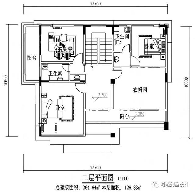 二層現(xiàn)代風別墅設計圖，4室2廳，錯過就太可惜了。