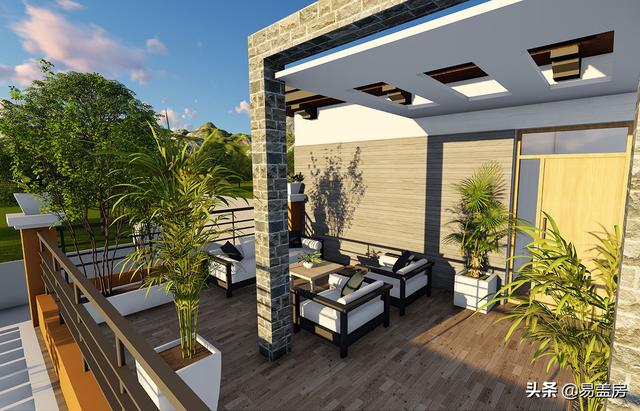 10.8m×12.4m現(xiàn)代二層別墅設(shè)計(jì)圖，舒服老人房農(nóng)村鄉(xiāng)親都羨慕