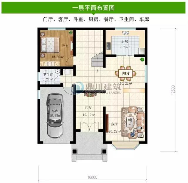 占地140平農(nóng)村二層小別墅設(shè)計圖，錯落有致，美感十足，簡單大方。