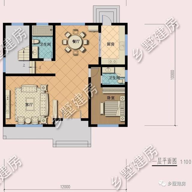 占地116平二層農(nóng)村小別墅設(shè)計(jì)圖，大氣時(shí)尚，實(shí)用經(jīng)濟(jì)，難得一見的好戶型。