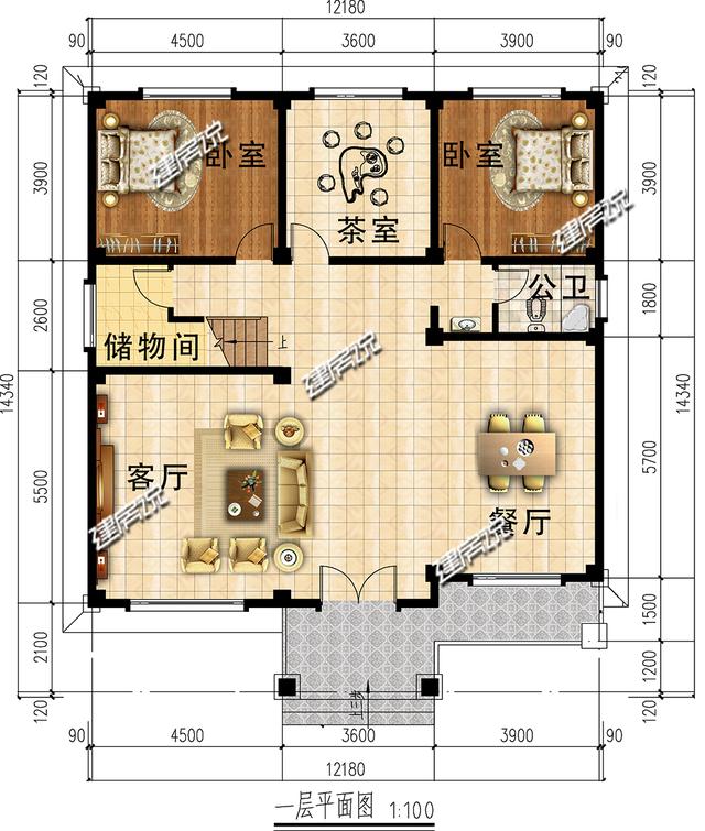 二層中式小別墅，左右對稱，美感十足，惹人喜愛，一棟就是大大的生活享受。