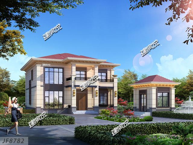 二層中式小別墅，左右對稱，美感十足，惹人喜愛，一棟就是大大的生活享受。