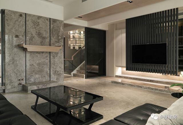 17.74X11.54米新中式二層別墅設計圖，帶泳池+庭院+露臺。