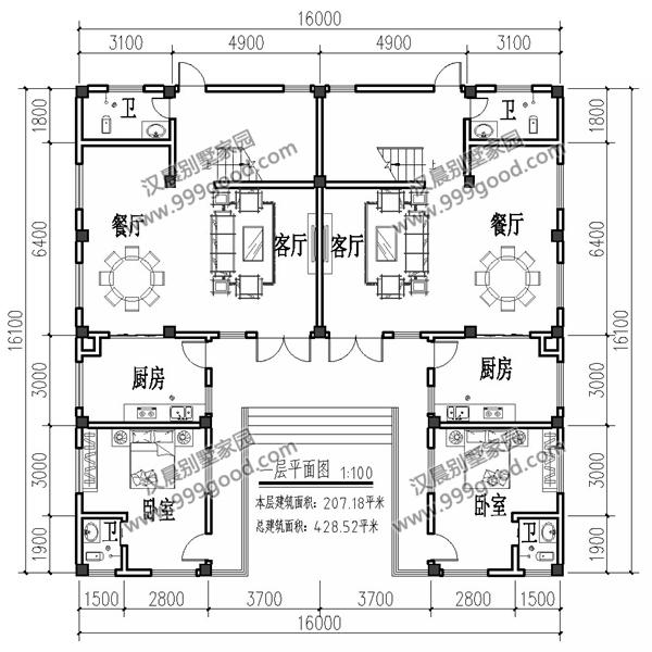 3款平屋頂設(shè)計的三層別墅設(shè)計圖，漂亮實用還洋氣，第1棟帶地下室。