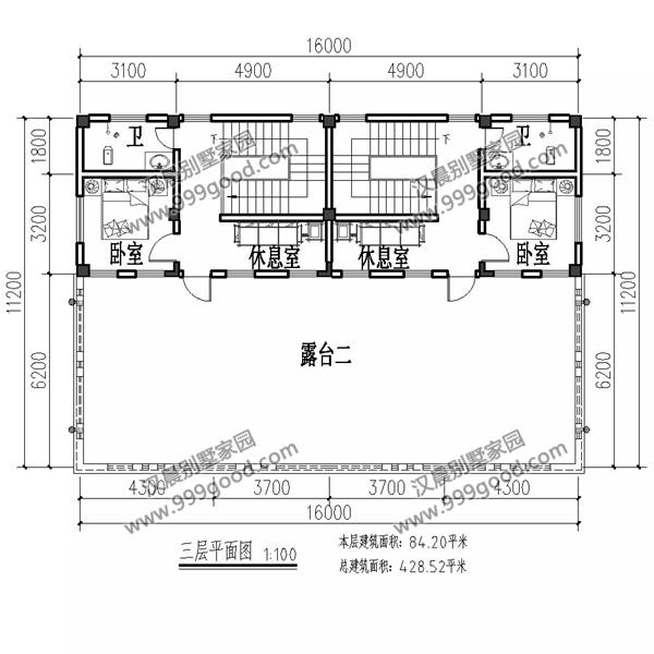 3款平屋頂設(shè)計的三層別墅設(shè)計圖，漂亮實用還洋氣，第1棟帶地下室。
