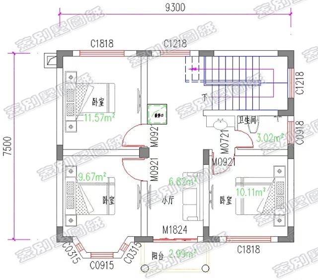 占地75平米的經(jīng)典歐式二層別墅，樸素典雅，主體造價(jià)15萬(wàn)。