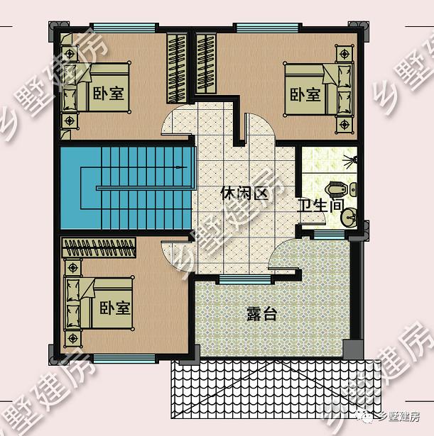 占地90平的三層歐式別墅設(shè)計(jì)圖，色調(diào)溫暖又素雅，南北通透，小宅基地的福音！