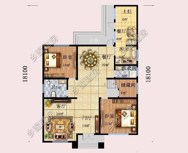 12.5X18.1米現(xiàn)代風三層別墅設計圖，優(yōu)雅別致，穩(wěn)重不單調。