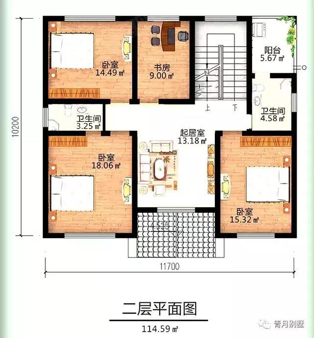 占地120平三層小別墅設(shè)計(jì)圖，美觀大氣，帶堂屋大露臺(tái)，經(jīng)濟(jì)實(shí)用。
