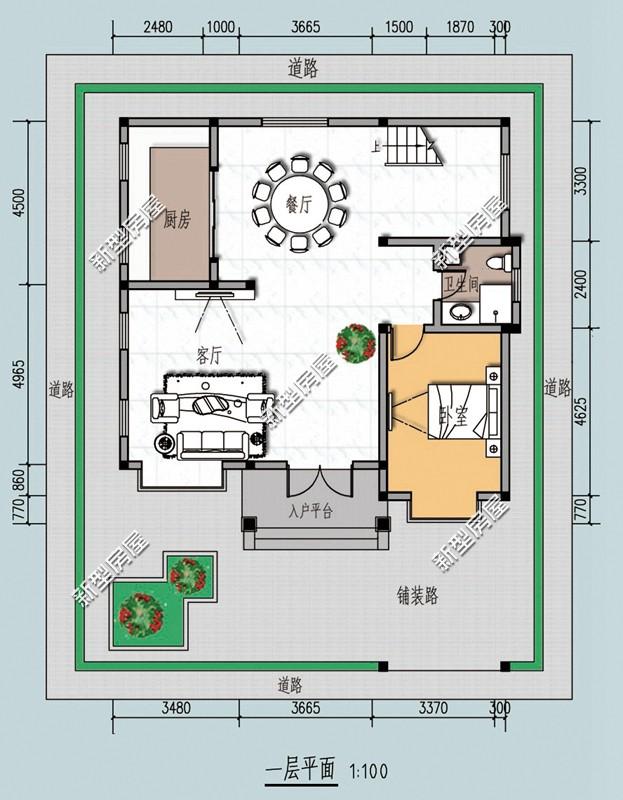 5棟二層歐式小洋樓，簡單大方，經(jīng)濟(jì)適用，造價(jià)20萬左右。