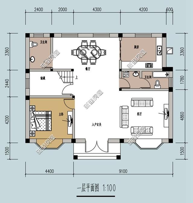 5棟二層歐式小洋樓，簡單大方，經(jīng)濟(jì)適用，造價(jià)20萬左右。