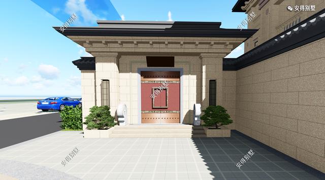 經(jīng)典耐看的三層歐式別墅設(shè)計(jì)圖，寬敞大氣，帶庭院、大客廳、大車庫(kù)、大露臺(tái)，臥室套房。