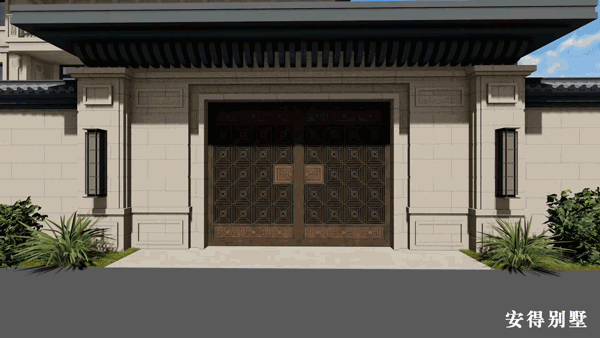 經(jīng)典耐看的三層歐式別墅設(shè)計(jì)圖，寬敞大氣，帶庭院、大客廳、大車庫(kù)、大露臺(tái)，臥室套房。