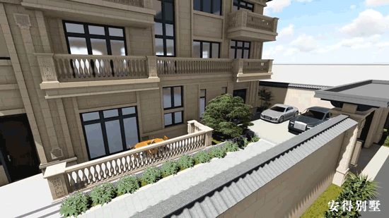 經(jīng)典耐看的三層歐式別墅設(shè)計(jì)圖，寬敞大氣，帶庭院、大客廳、大車庫(kù)、大露臺(tái)，臥室套房。